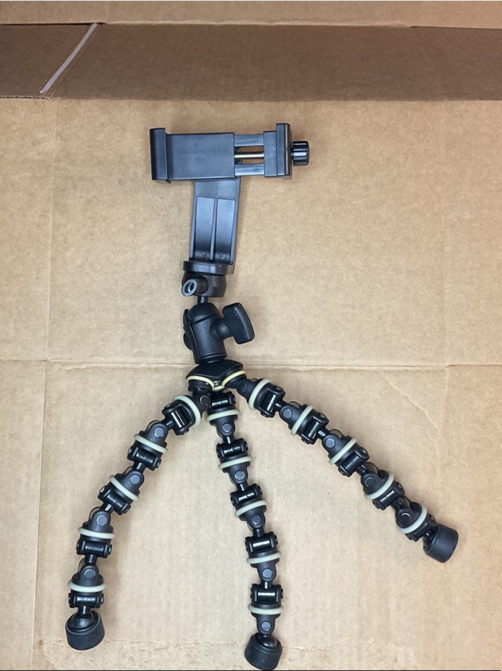 Flexible Gooseneck Tripod Phone Mount - Black with Gray Accents